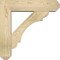 Ekena Millwork Olympic Craftsman Rough Sawn Bracket w/ Offset Brace, Douglas Fir, 6"W x 22"D x 22"H BKT0604X22X22OLY04RDF - alternate 2